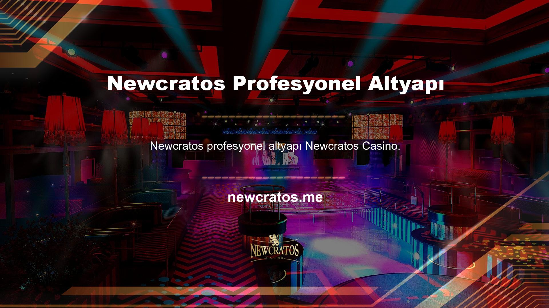 Newcratos casino endüstrisinde profesyonel altyapı sağlayıcılarla işbirliği yapmaktadır