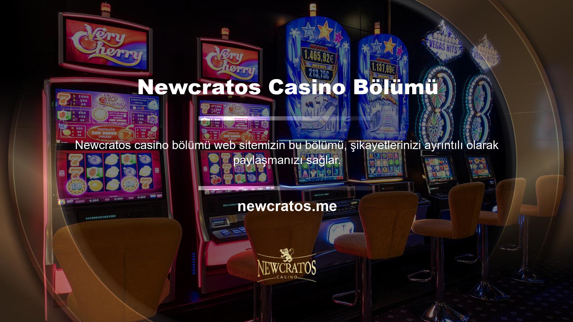 Web sitemizin bu bölümünde, web sitesinde finansal veya diğer işlemler için herhangi bir yanlışlık olsun, bahis hizmetlerinin miktarı ve benzeri şikayetler veya casino bölümünün kalitesi hakkında şikayetler gibi soruların cevaplarını bulabilirsiniz