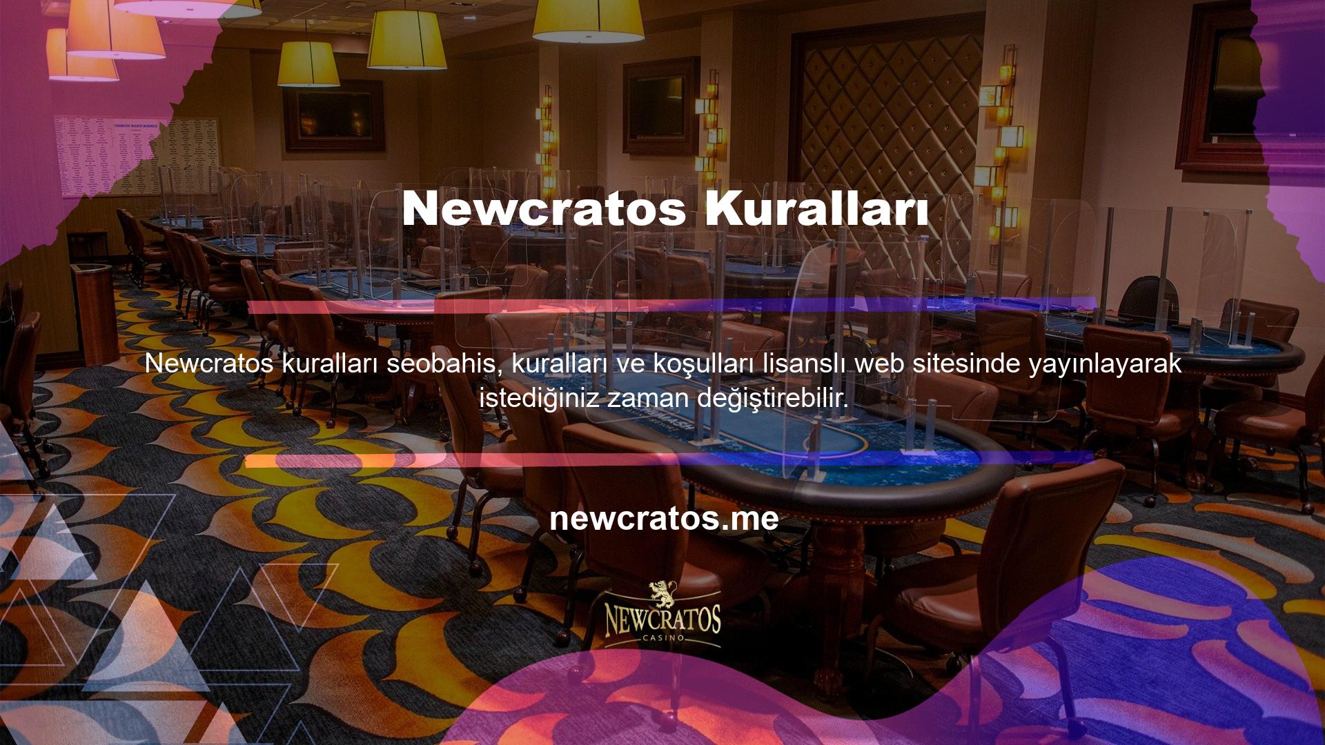 Newcratos etkinliklerine bahis yapmanın en dikkat çekici özelliği, oyunun başından sonuna kadar değişen seviyelerin aktif olmasıdır